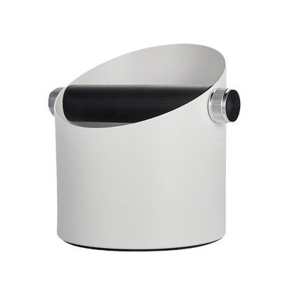 Logotipo personalizable moderno resistente caja de golpe de acero inoxidable blanco para herramientas de café y té