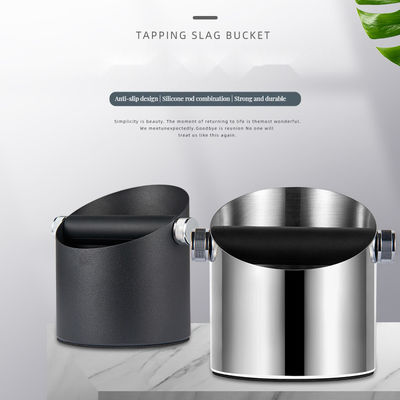 Logotipo personalizable moderno resistente caja de golpe de acero inoxidable blanco para herramientas de café y té