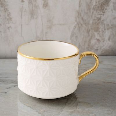 Taza de té nórdica moderna en hueso de lujo con color personalizado y utensilios de bambú