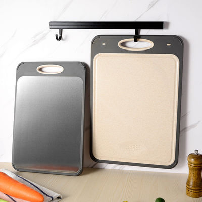 Tabla de corte espesa de cocina con material de acero inoxidable 304 y diseño antideslizante