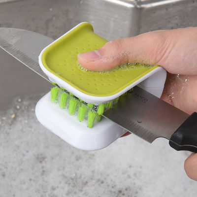 Cepillo para limpieza de cubiertos de cocina multifuncional para tiendas departamentales