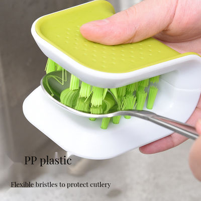 Cepillo para limpieza de cubiertos de cocina multifuncional para tiendas departamentales