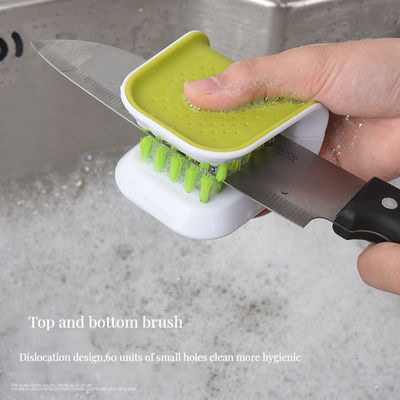 Cepillo para limpieza de cubiertos de cocina multifuncional para tiendas departamentales