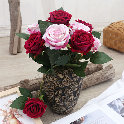 Flores de hortensias artificiales de 51 cm para decoración del hogar bodas Navidad graduación