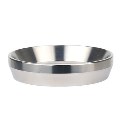 Personalizar el logotipo aceptable plata anillo de dosificación inteligente embudo de café para portafilter
