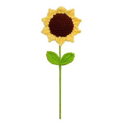 Pequeño Diseño Moderno Tricotado a Mano Girasol Daisy Bolso Regalo Ideal para el Día de San Valentín