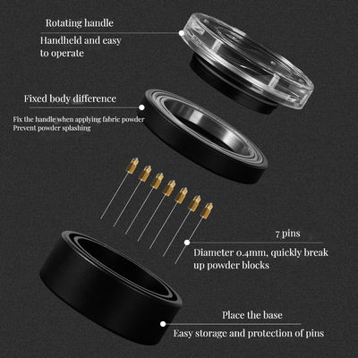 7 agujas negras 0,4 mm WDT herramienta distribuidora de café expreso herramienta distribuidora de agujas de café