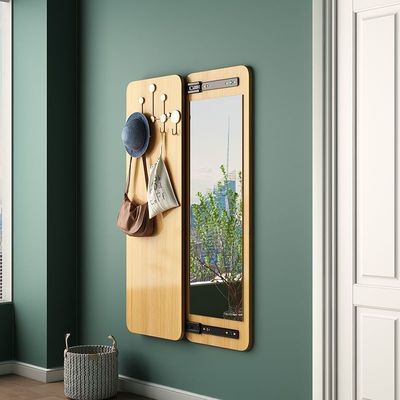Espejo de pared de lujo de diseño con cinturón de cuero súper artesanal y fancy colgante superior