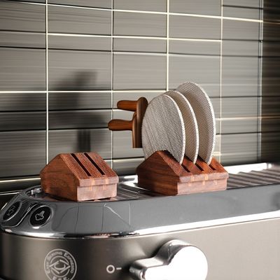 Barista herramienta de acero silicona soporte de filtro de café de 58 mm para té de expreso y espuma de leche