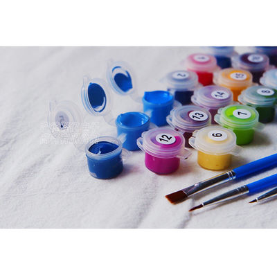 Kit de retratos de lienzo pintados a mano para decoración del hogar DIY Impresión digital Paisaje Número de imágenes