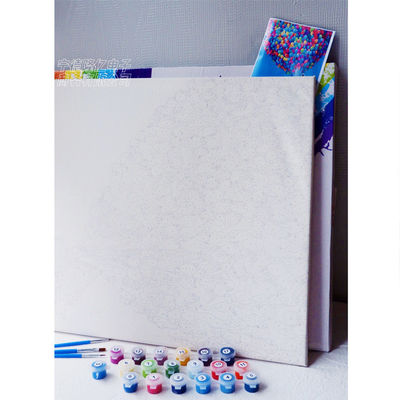 Kit de retratos de lienzos pintados a mano para decoración del hogar Impresión digital Número de imágenes Dibujo artístico Paisaje