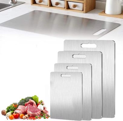 Tabla de corte de bambú multifuncional para superficies de acero inoxidable de doble cara para el hogar