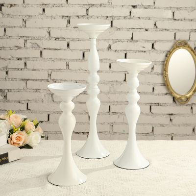 Elegante metal dorado portavelas sirena para la decoración de la mesa de la boda Banquetes para el hogar