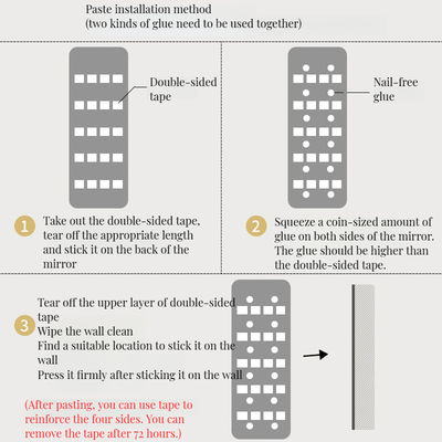 Decoración casera personalizada Espejo de vestimenta de cuerpo completo con diseño moderno y color personalizado