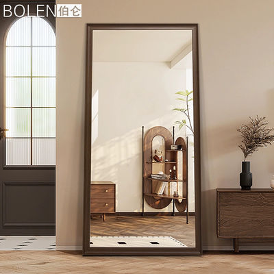 Espejo de piso de vidrio de diseño moderno para el dormitorio