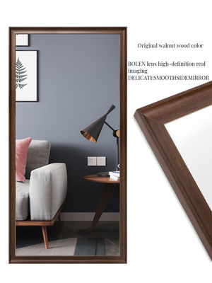 Gran rectángulo de poliestireno marco de vidrio espejo de suelo para el comprador comercial del supermercado