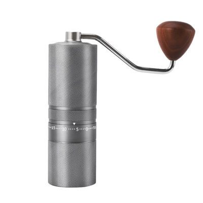 Manual de manija de madera de acero inoxidable Grinder de café de aleación C2 para herramientas de café y té