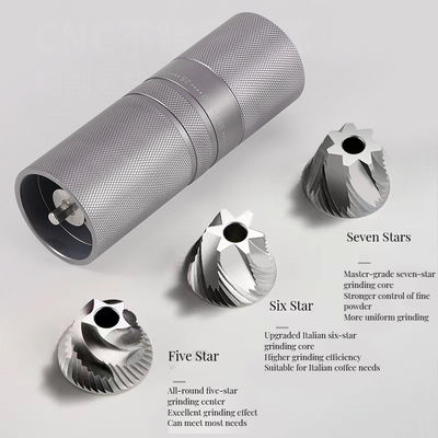 Manual de manija de madera de acero inoxidable Grinder de café de aleación C2 para herramientas de café y té