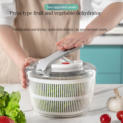 Tamaño personalizado Salada de bambú eléctrica y secador de frutas y verduras limpiador rápido girador
