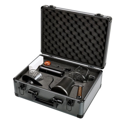 Escala electrónica Conjunto de cerámica y vidrio de café de seis piezas a mano con papel filtrante en caja de regalo para el hogar