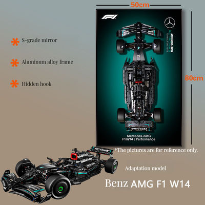 Luxury Art Deco Glass Car Display Marco fotográfico para pared y mesa Escalera de cinturón formato