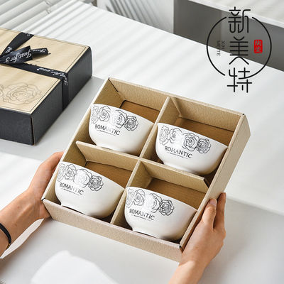 Cuencos lisos Platos Platos Impresión decal de dibujos animados para utensilios de mesa de estilo americano personalizados