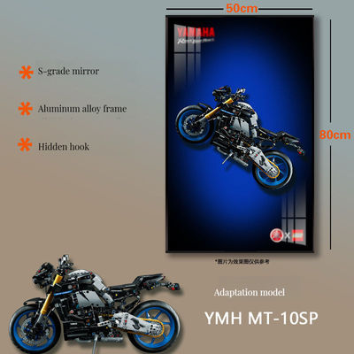 Aduanas y cultura extranjeras Marco fotográfico de vidrio con diseño Art Deco exquisito