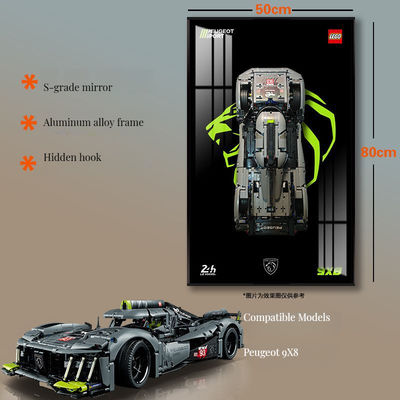 Aduanas y cultura extranjeras Marco fotográfico de vidrio con diseño Art Deco exquisito