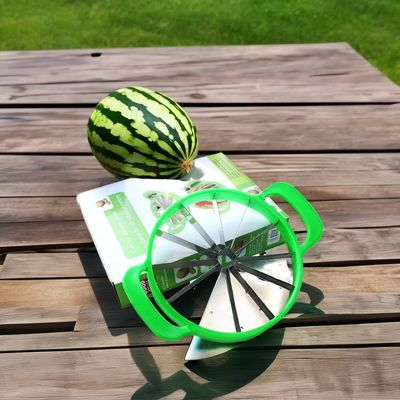 El mango de bambú de acero inoxidable cortador de sandía herramienta simple para el número de piezas 1
