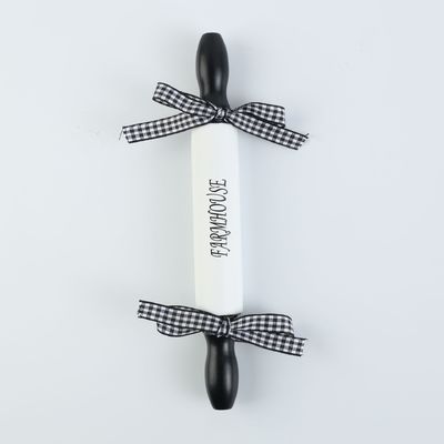 High Value Bow Design Mini Silk Screen Rolling Pin para hornear en el hogar en color personalizado