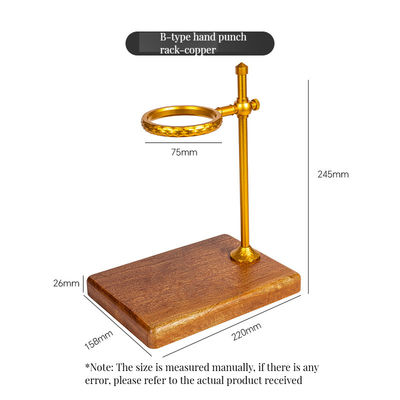 Moderno diseño de cobre goteador soporte de madera maciza verter sobre la estación de café Conjunto para la elaboración de té en casa