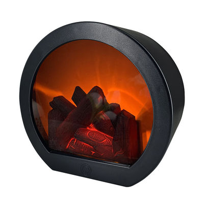 Artículo para la lámpara de pared LED de Navidad Batería de toque Lámpara de aceite de llama Material plástico en rosa