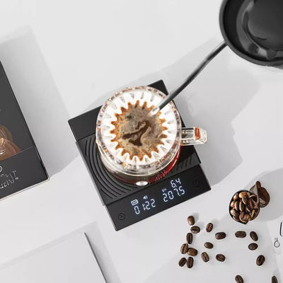 Balanza eléctrica de café con precisión de 2 kg barra multifuncional y pantalla LCD