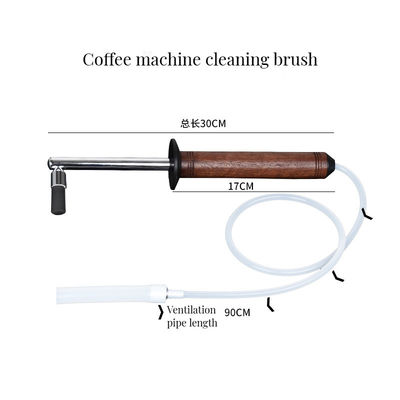 Cepillo de limpieza de máquinas de café con manguera anti-escaldado