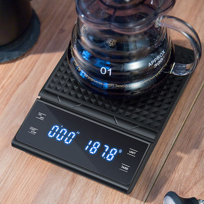 Dispositivo de medición de peso digital ABS para cocina 3kg/0.1g Tiempo de balanza de café