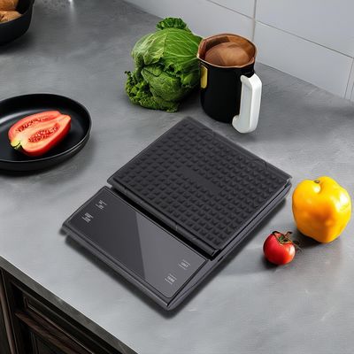 Balanza de pesas para el hogar con tapa 3kg/0.1g para verter sobre el café temporizador retroiluminado batería LCD