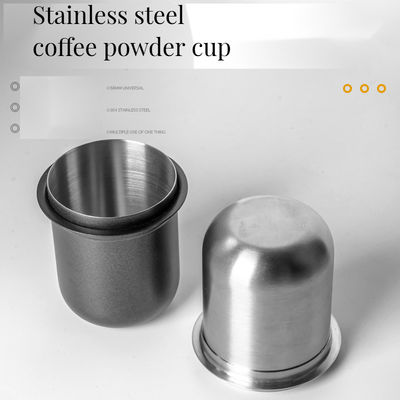Taza de acero inoxidable de mano libre Jar de almacenamiento de polvo de café duradero para cocinas modernas