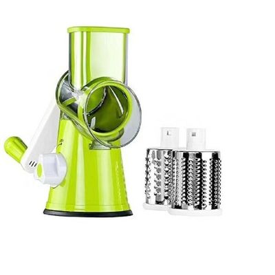 Cortador de piña y cortador de verduras de mano 3 en 1 Aparato de afeitar rotativo para cortar verduras