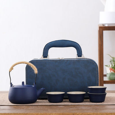 Set de té de viaje al aire libre de estilo moderno con logotipo personalizable y porcelana sostenible