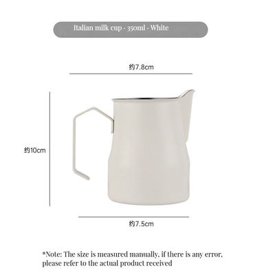 350 ml/500 ml de acero inoxidable Latte Milk Pitcher Jarrón de café con funcionalidad de bambú