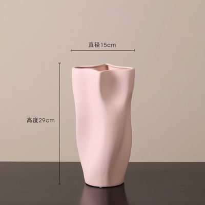 Vaso de cerámica contemporánea ideal para la mesa de la boda Vaso de cerámica para el hogar