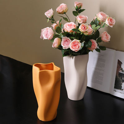 Vaso de cerámica contemporánea ideal para la mesa de la boda Vaso de cerámica para el hogar