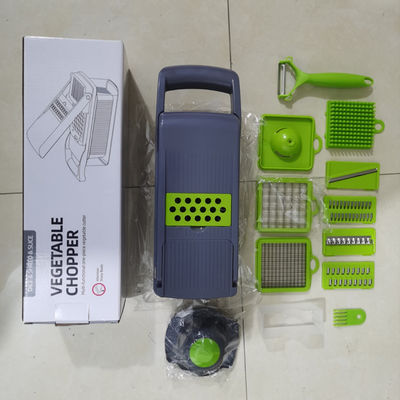 Cortador de vegetales de acero inoxidable multifuncional para cortar y triturar vegetales domésticos