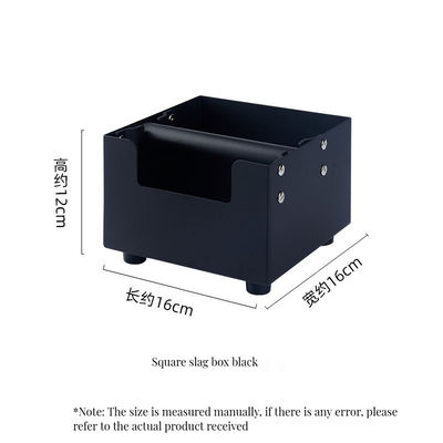 Caja de café de acero inoxidable cuboide Removible Base antideslizante para el hogar