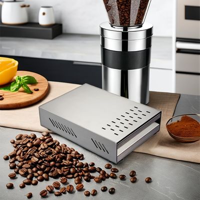 Contenedor de acero inoxidable espesado para mojones de café