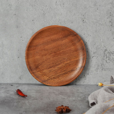 Demandas de los clientes Partes de utensilios de cocina bandejas talladas de madera ecológicas para servir frutas