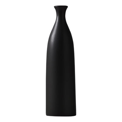 Vaso de mesa para decoración de sala de estar de cerámica en blanco y negro de tamaño medio