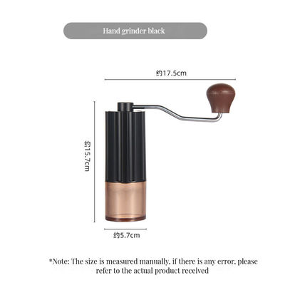 Directamente negro Burr de acero inoxidable Grinder de café portátil de diseño moderno utensilios para el hogar