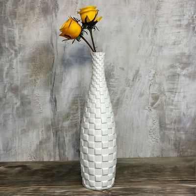 Vaso de concha de Capiz Blanco Moderno Exquisita Decoración para Diseño de Interiores