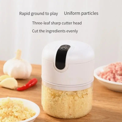 Prensa eléctrica portátil de ajo Mini Chopper de alimentos para cortar verduras en la cocina